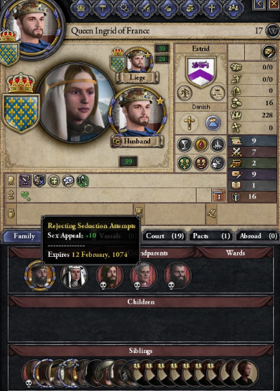 Queen Ingrid of Frnace, Rejects seduction attempts May 1069.PNG